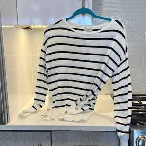 Marled sailor sweater S striped nautical